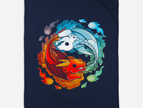 Yin Yang Fire Water Dragons