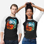 Yin Yang Fire Water Dragons-unisex baseball tee-Vallina84