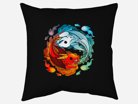 Yin Yang Fire Water Dragons