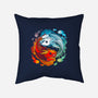 Yin Yang Fire Water Dragons-none removable cover w insert throw pillow-Vallina84