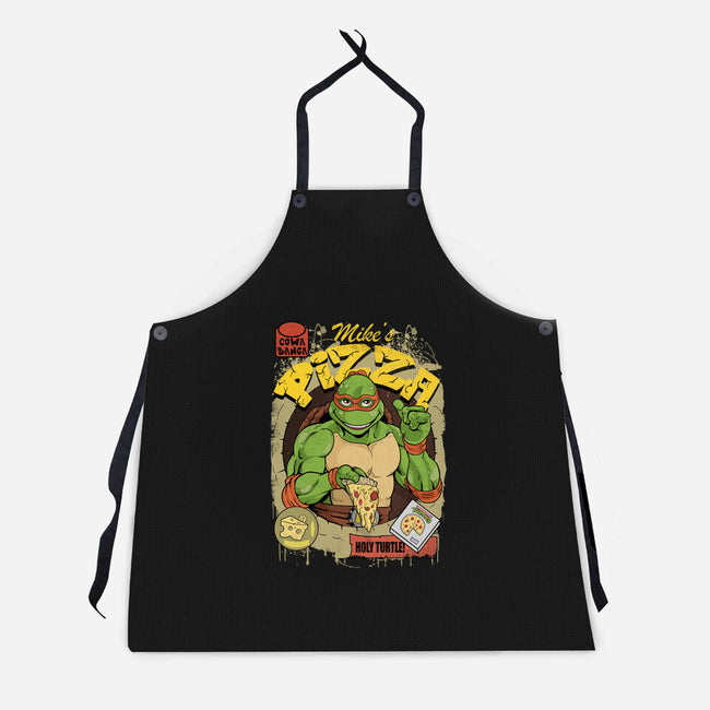 Mike's Pizza-unisex kitchen apron-Nihon Bunka
