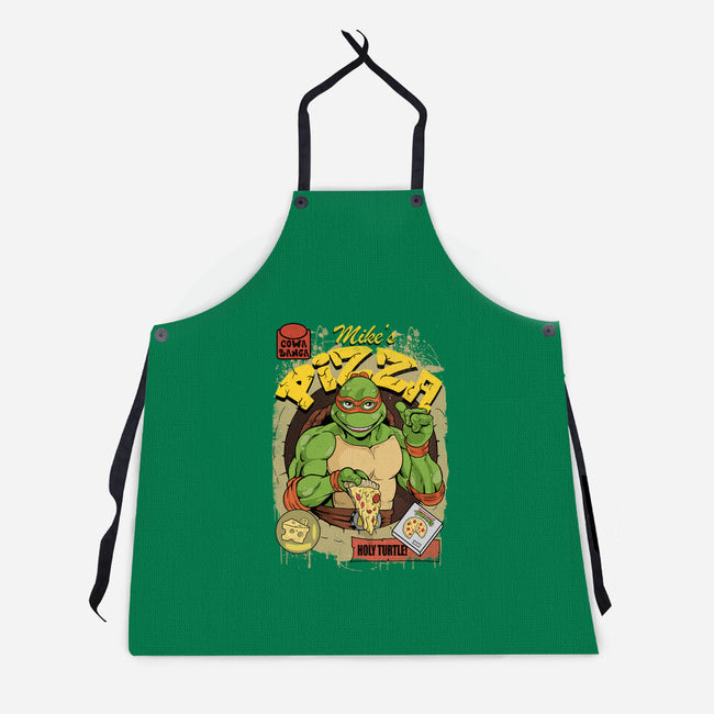 Mike's Pizza-unisex kitchen apron-Nihon Bunka