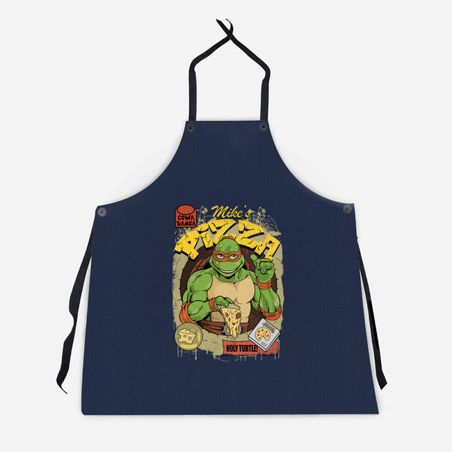 Mike's Pizza-unisex kitchen apron-Nihon Bunka