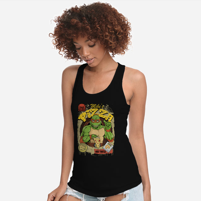 Mike's Pizza-womens racerback tank-Nihon Bunka
