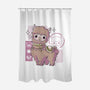 Cute Alpaca-none polyester shower curtain-xMorfina