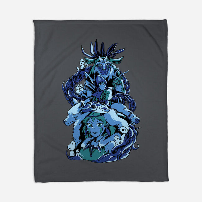 Princess Wolf-none fleece blanket-Sux