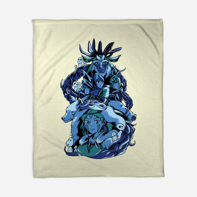 Princess Wolf-none fleece blanket-Sux