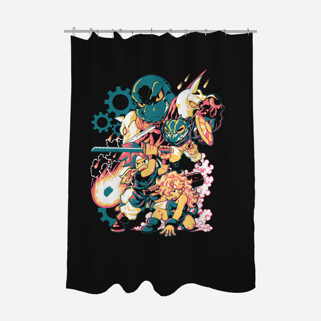 The Beginning Of The End-none polyester shower curtain-1Wing