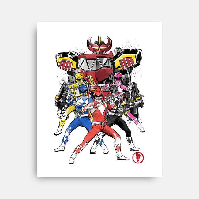 Rangers Sumi-E-none stretched canvas-DrMonekers