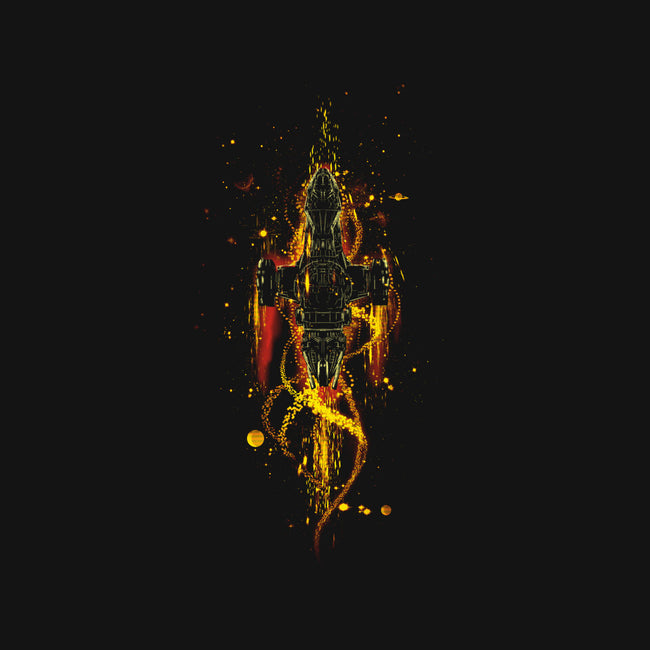 The Shiniest Space Ship V2-womens v-neck tee-kharmazero