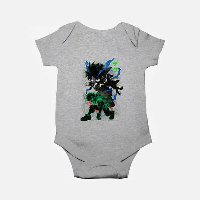 Izuku Deku Hero-baby basic onesie-RonStudio