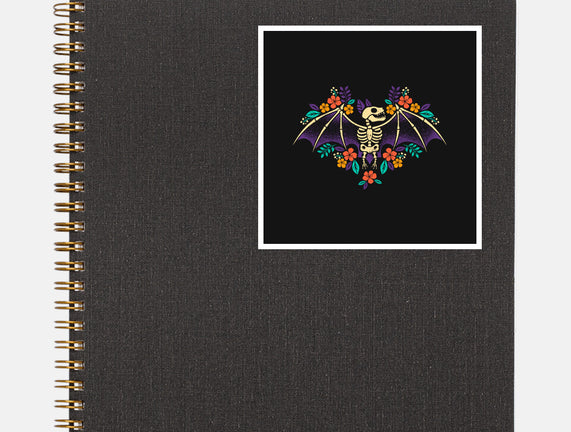 Flowered Bat Skeleton