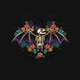 Flowered Bat Skeleton-none glossy sticker-NemiMakeit