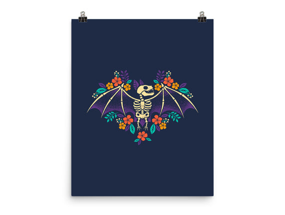 Flowered Bat Skeleton