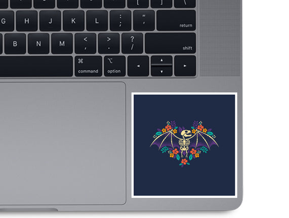 Flowered Bat Skeleton