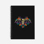 Flowered Bat Skeleton-none dot grid notebook-NemiMakeit