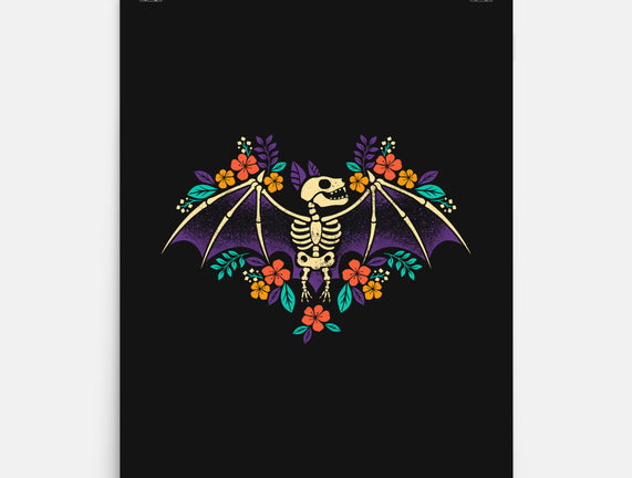 Flowered Bat Skeleton