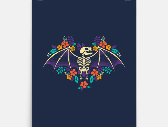 Flowered Bat Skeleton