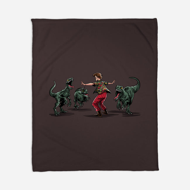 Jurassic Detective-none fleece blanket-zascanauta