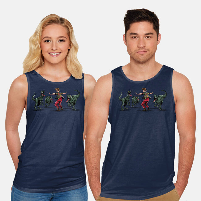 Jurassic Detective-unisex basic tank-zascanauta