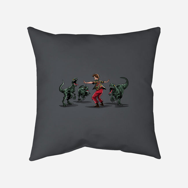Jurassic Detective-none removable cover w insert throw pillow-zascanauta