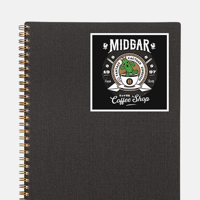 Cactuar Coffee Shop-none glossy sticker-Logozaste