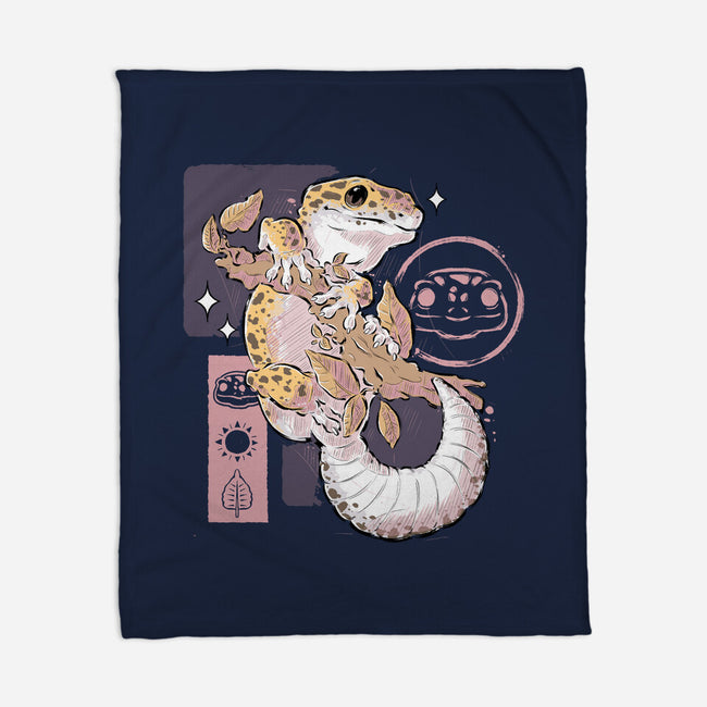 Leopard Gecko-none fleece blanket-xMorfina