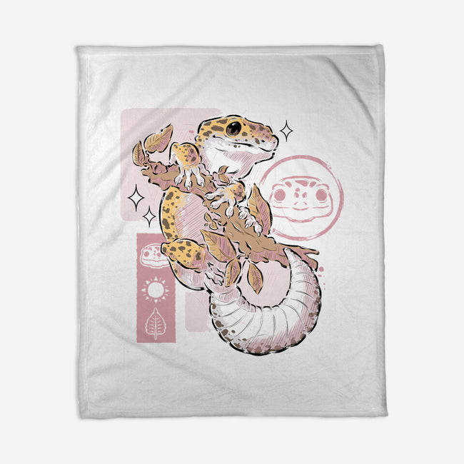 Leopard Gecko-none fleece blanket-xMorfina