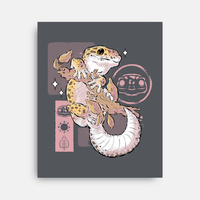Leopard Gecko-none stretched canvas-xMorfina