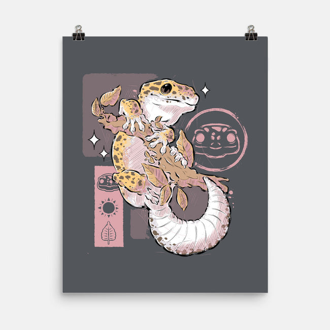 Leopard Gecko-none matte poster-xMorfina