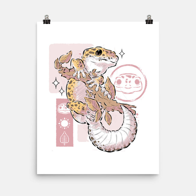Leopard Gecko-none matte poster-xMorfina