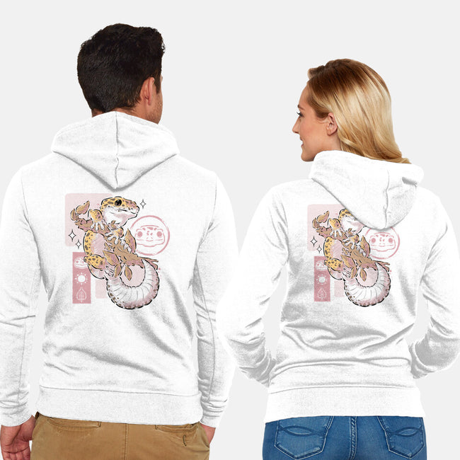 Leopard Gecko-unisex zip-up sweatshirt-xMorfina