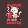 Not Before My Coffee-none fleece blanket-koalastudio