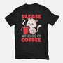 Not Before My Coffee-womens fitted tee-koalastudio