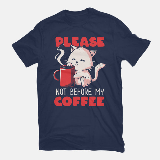 Not Before My Coffee-womens fitted tee-koalastudio