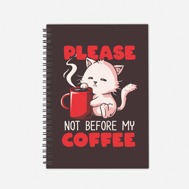 Not Before My Coffee-none dot grid notebook-koalastudio