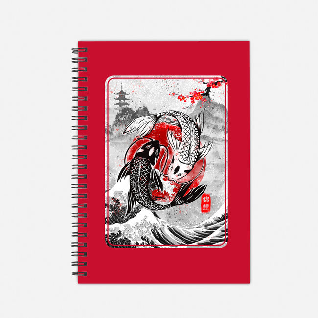 The Koi Fish Yin Yang-none dot grid notebook-RonStudio