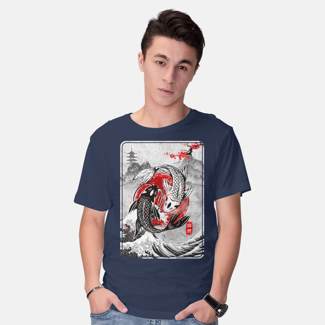 The Koi Fish Yin Yang-mens basic tee-RonStudio