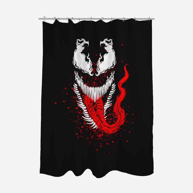 Vicious Alien-none polyester shower curtain-Damyanoman