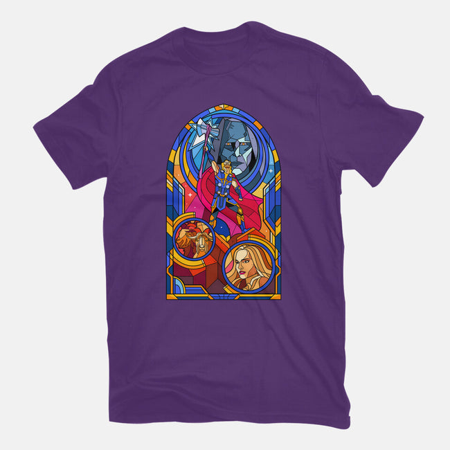 Stained Glass God-mens basic tee-daobiwan