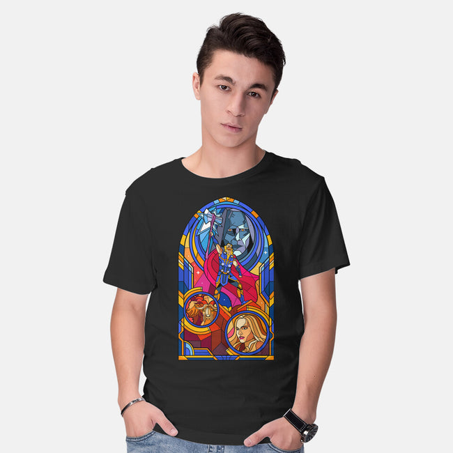 Stained Glass God-mens basic tee-daobiwan