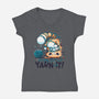 Yarn It-womens v-neck tee-Snouleaf