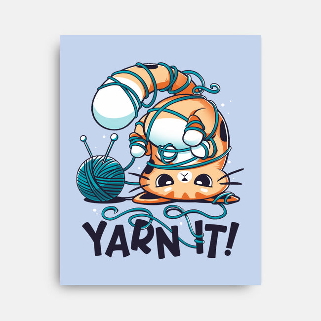 Yarn It-none stretched canvas-Snouleaf
