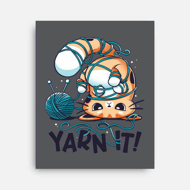 Yarn It-none stretched canvas-Snouleaf