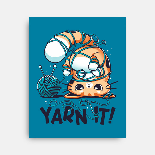 Yarn It-none stretched canvas-Snouleaf