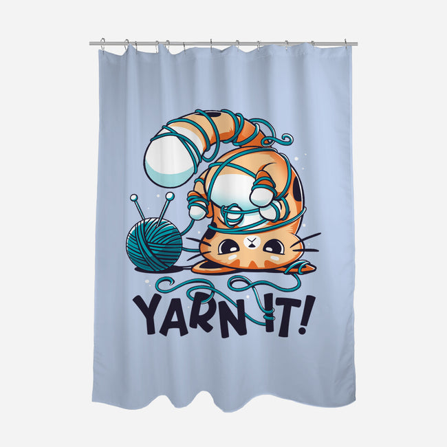 Yarn It-none polyester shower curtain-Snouleaf