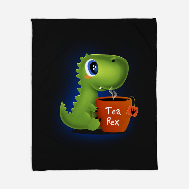 Tea Rex-none fleece blanket-erion_designs