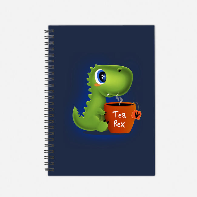 Tea Rex-none dot grid notebook-erion_designs
