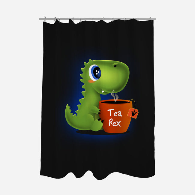 Tea Rex-none polyester shower curtain-erion_designs