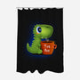 Tea Rex-none polyester shower curtain-erion_designs